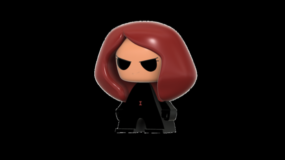 black widow anime character Others 3d print model - Mito3D