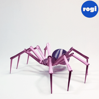 negro viuda araña 3d modelos descargar crealidad nube insectos 3d print model - Mito3D