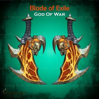 blade of exile cosplay god war - stl file 3d models download creality cloud toys & games 3d print model - Mito3D