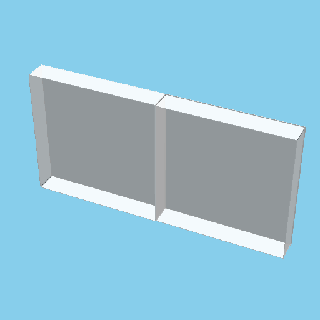 quadra nestable caixa v1 3d print model - Mito3D