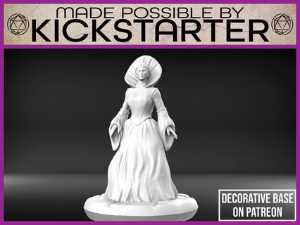 bloody mary - tabletop miniature Characters 3d print model - Mito3D