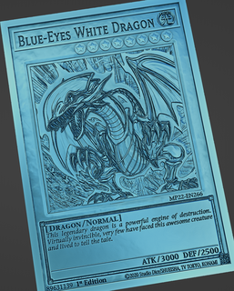 azul ojos blanco continuar yugioh juguetes juegos 3d print model - Mito3D