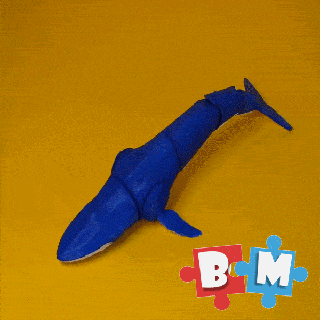 mavi balina canavar karıştırmak hayvanlar 3d print model - Mito3D