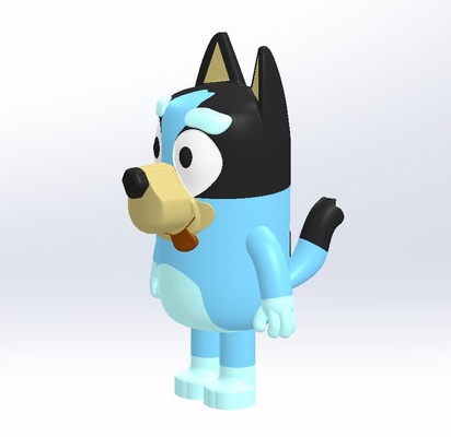 bluey 3d models download creality cloud fictional characters 3d print model - Mito3D