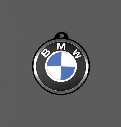 bmw logo llavero 3d modelos descargar crealidad nube 3d print model - Mito3D