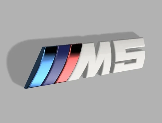 bmw m5 logo 3d modeller indir creality bulut 3d print model - Mito3D