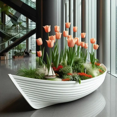 boat planter 3d models download creality cloud nature & plants 3d print model - Mito3D