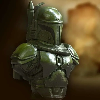 boba fett 3d modelos descargar crealidad nube 3d print model - Mito3D