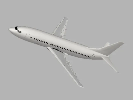 boeing 737 300 3d modelle download realität wolke 3d print model - Mito3D