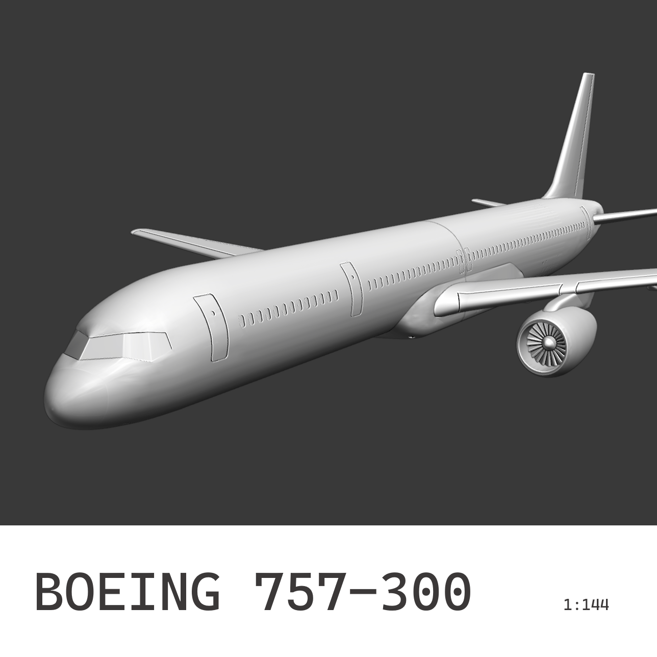 boeing 757 300 Flugzeuge 3D print model - Mito3D