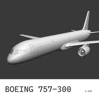 boeing 757-300 Airliners 3d print model - Mito3D