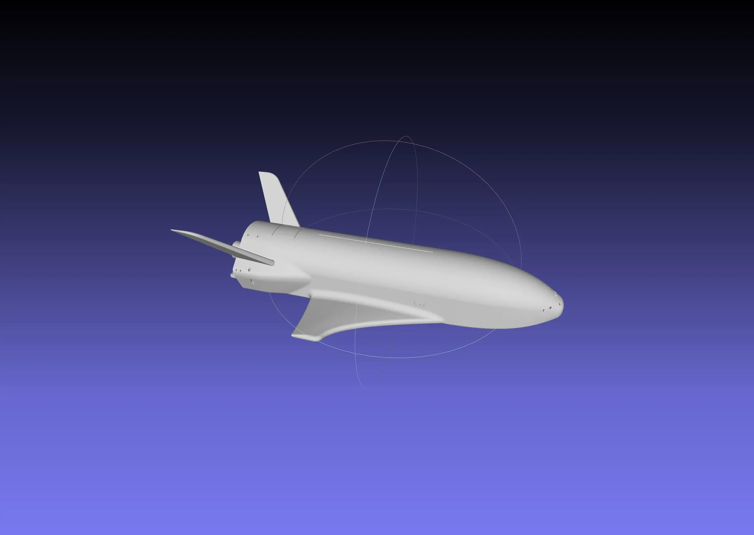 boeing x 37b otv experimental avión espacial miniatura 3d modelos descargar crealidad nube 3D print model - Mito3D