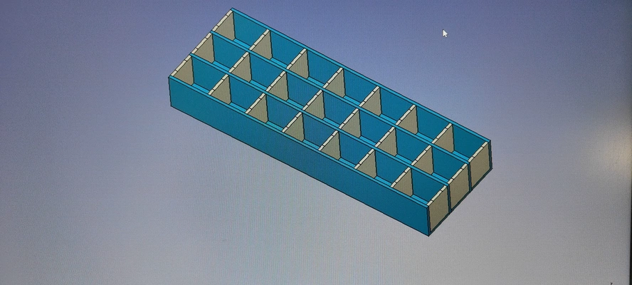 boite 21 compartiments 26 20mm 3d modèles télécharger créalité nuage 3d print model - Mito3D