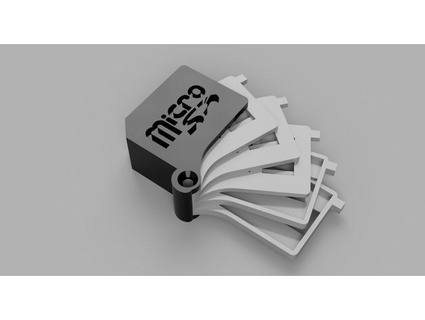 boite micro sd caso bainha acessórios 3d print model - Mito3D