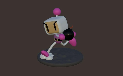 Bomberman Zeichen 3d print model - Mito3D