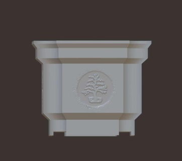 bonsai tencere doğa bitkiler 3d print model - Mito3D