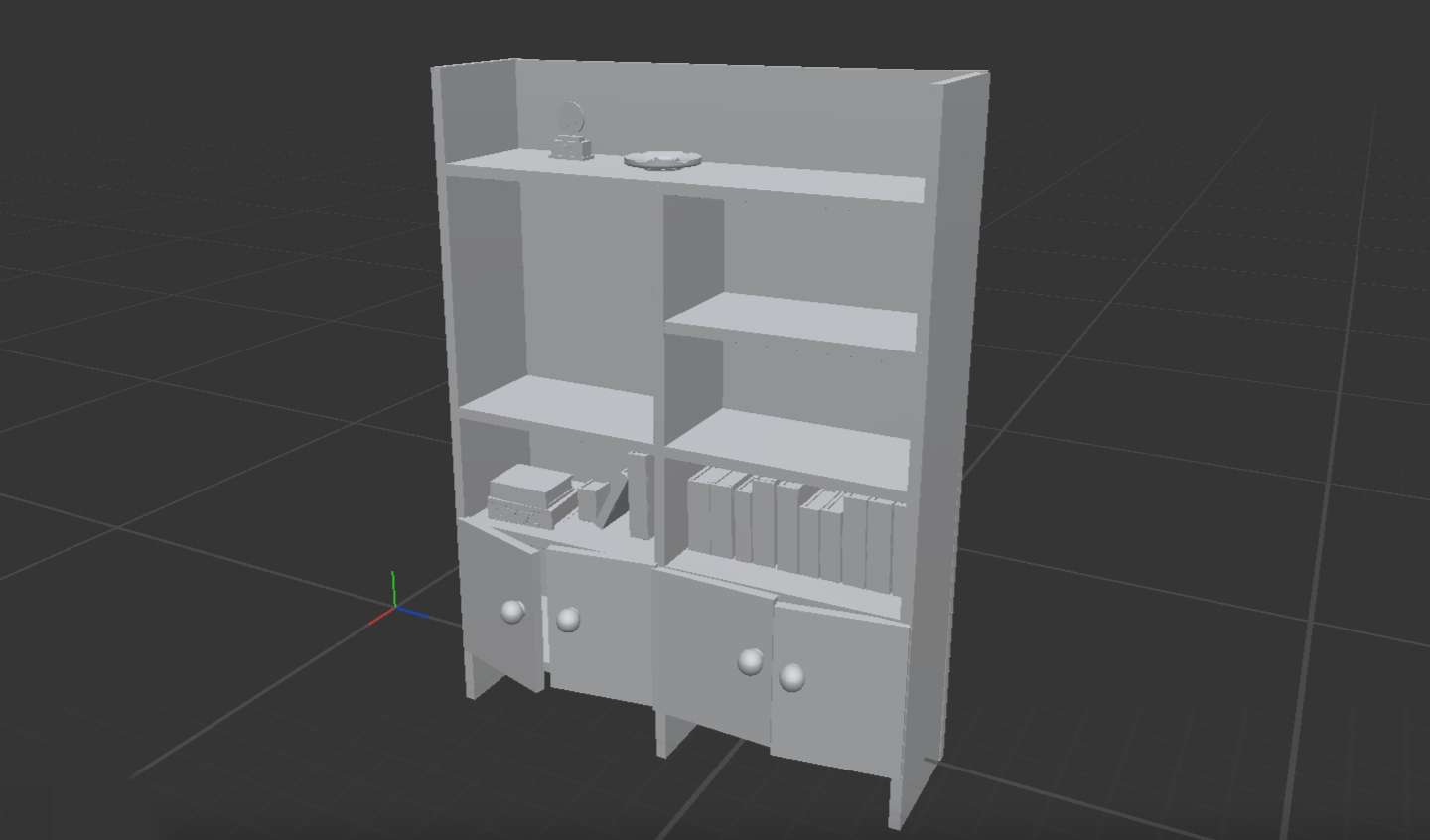 bookshelf + cupboard Others 3D print model - Mito3D