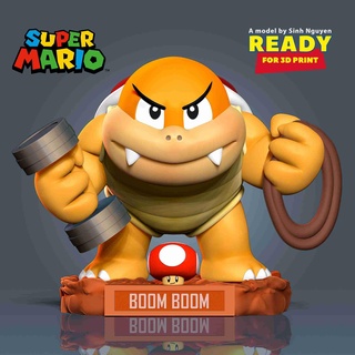 Boom Süper Mario fanart kurgusal karakterler 3d print model - Mito3D