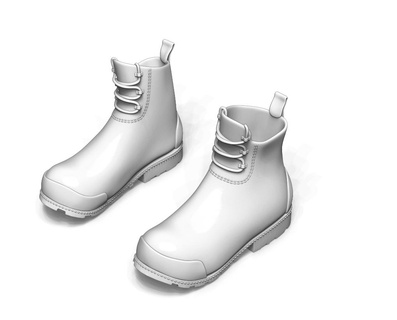 bot ayakkabı moda 3d print model - Mito3D