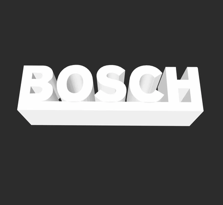 bosch logo 3d modelle download realität wolke 3d print model - Mito3D