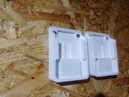 bosch makita battery wall mount holders DIY 3d print model - Mito3D