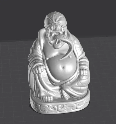 bouddha venin 3d modèles télécharger créalité nuage 3d print model - Mito3D