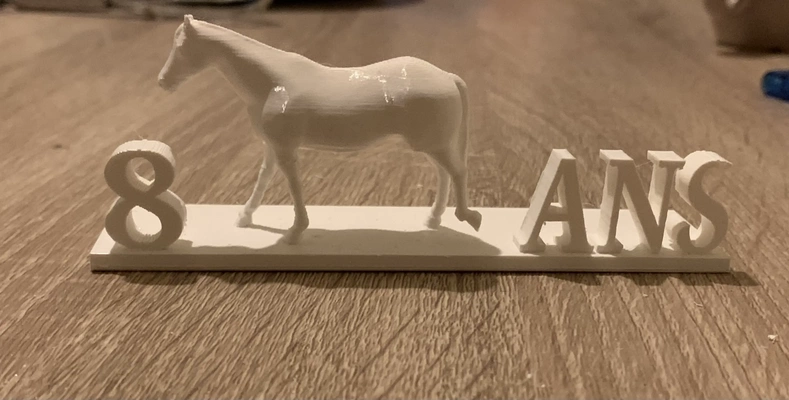 bougie cheval 8 ans 3d modèles télécharger créalité nuage 3d print model - Mito3D