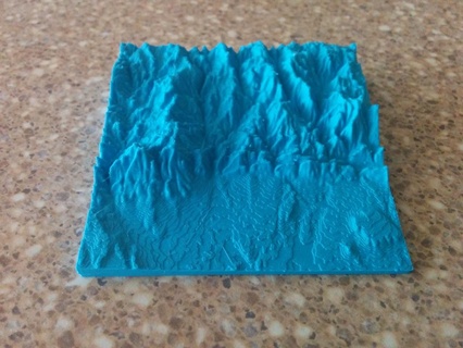 roca Colorado topo mapa hogar casa decoración 3d print model - Mito3D