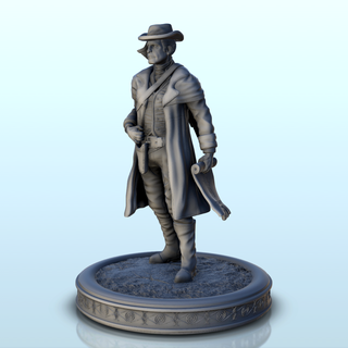 bounty hunter wanted notice 12 - west figure mini Men 3d print model - Mito3D