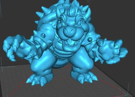 bowser intimidante 3d modelos descargar crealidad nube 3d print model - Mito3D