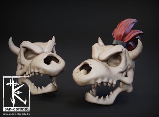 bowser crâne super mario 3d impression modèle modèles télécharger créalité nuage monstres 3d print model - Mito3D