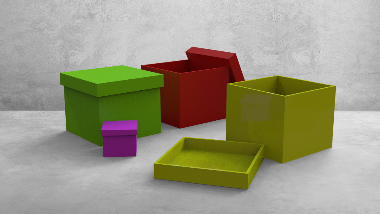 box caja 3D print model - Mito3D