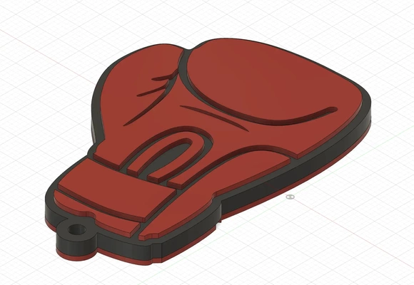 boxeo llavero 3d modelos descargar crealidad nube 3d print model - Mito3D