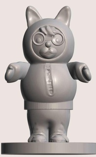 garçon robe Halloween personnages 3d print model - Mito3D