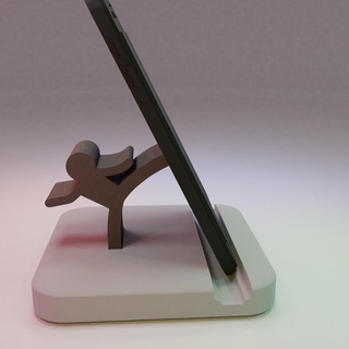 boy kicking phone stand Gadgets & Electronics 3d print model - Mito3D