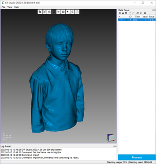 Garoto escaneado cr scan lagarto crianças 3d print model - Mito3D