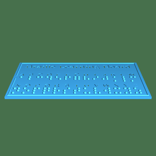 braille alfabeto casa arredamento 3d print model - Mito3D