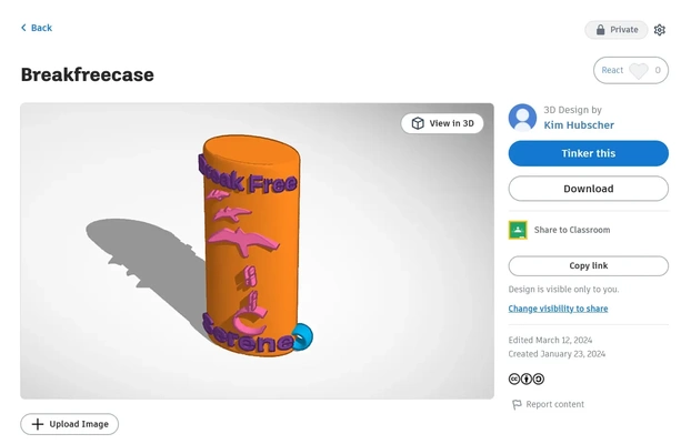 kırmak bedava durum kılıf 3d modeller indir creality bulut 3d print model - Mito3D