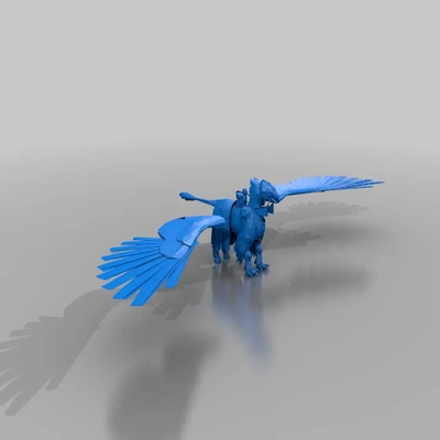 bretonnian hippogryph - tm 3d models download creality cloud 3d print model - Mito3D