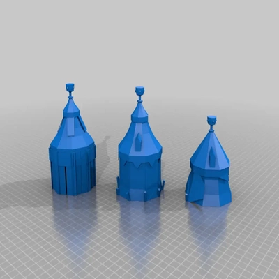 bretonnian tents - terrain 3d models download creality cloud 3d print model - Mito3D