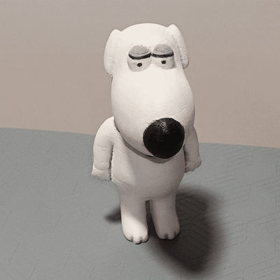 brian griffin 3d models download creality cloud fictional characters 3d print model - Mito3D