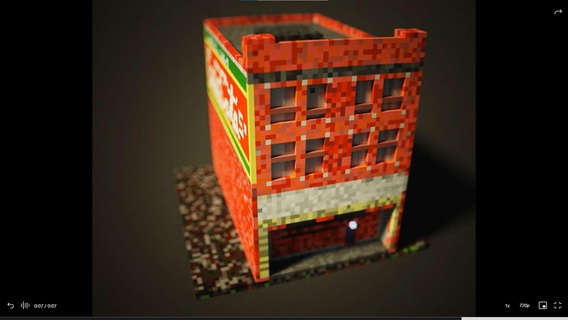 brick building w mural 3d models download creality cloud Architecture & Landscape 3d print model - Mito3D