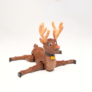 bro deer - print-in-place Mammal 3d print model - Mito3D