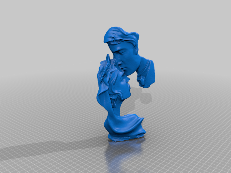 bronze couple sculpture generated revopoint pop 2 Home Decor 3D print model - Mito3D