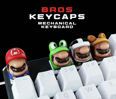 bros keycaps collection - mechanical keyboard Accessories 3d print model - Mito3D