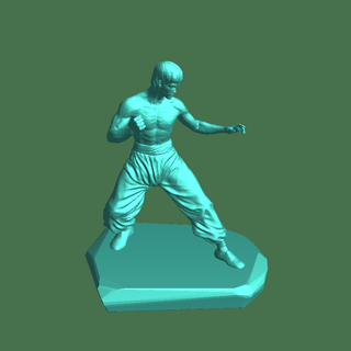 Bruce Lee 3d modeller indir Creality bulut erkekler 3d print model - Mito3D