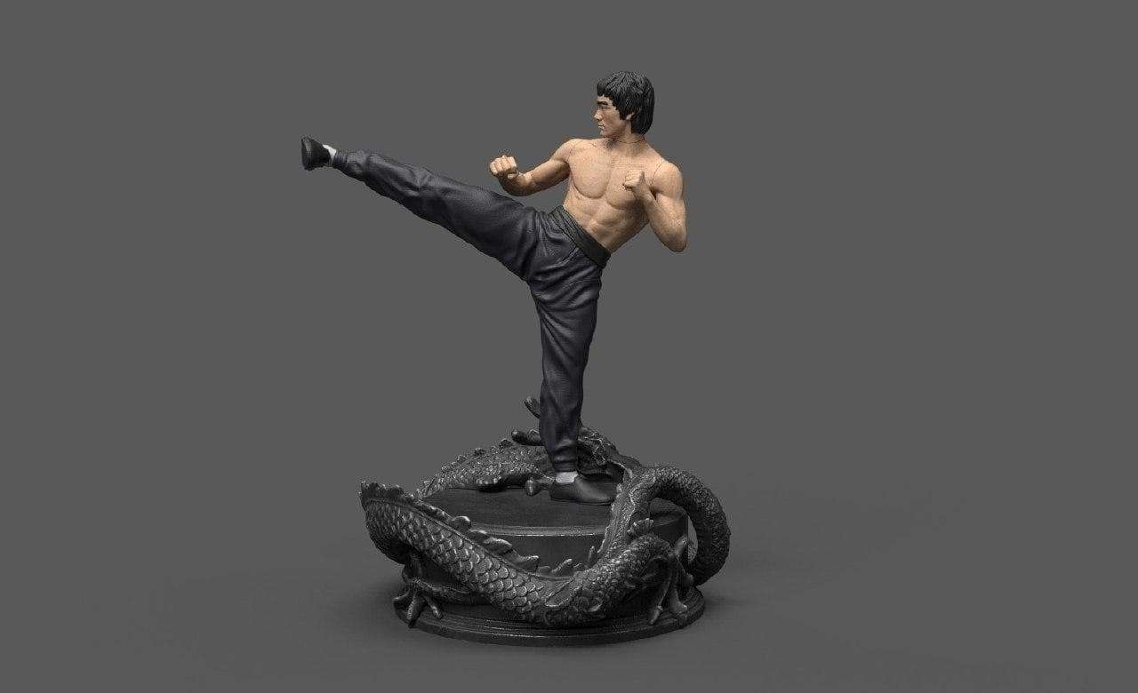 bruce lee 3d models download creality cloud characters 3D print model - Mito3D