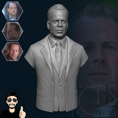 bruce willis malcolm crowe 3d modeller indir creality bulut 3d print model - Mito3D