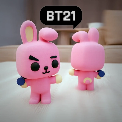 bt21 cooky funko pop 3d modelli scarica creality nube 3d print model - Mito3D