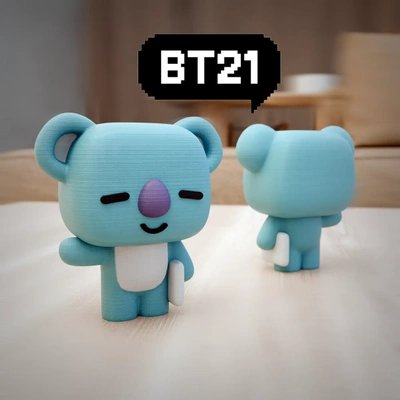 bt21 moyafunko pop 3d modelli scarica creality nube 3d print model - Mito3D